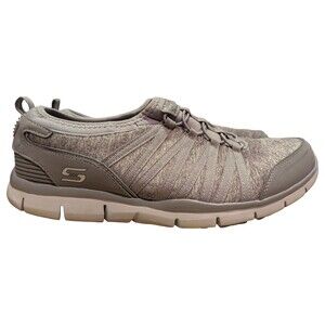 Skechers Gratis Shake It Off Sneakers Women's Size 11 Slip On Gray